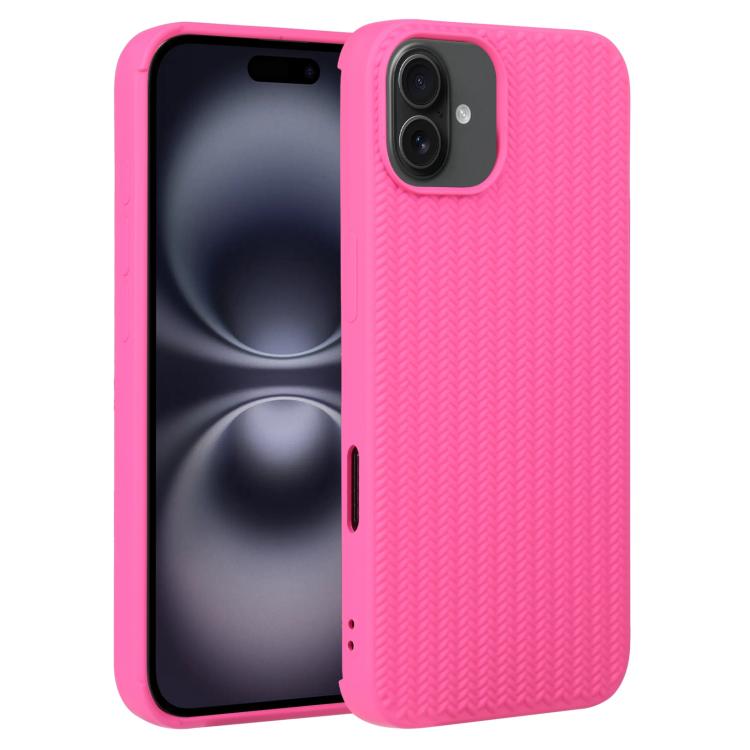 Weave Texture Silicone Phone Case, For iPhone 16, For iPhone 15 Pro Max