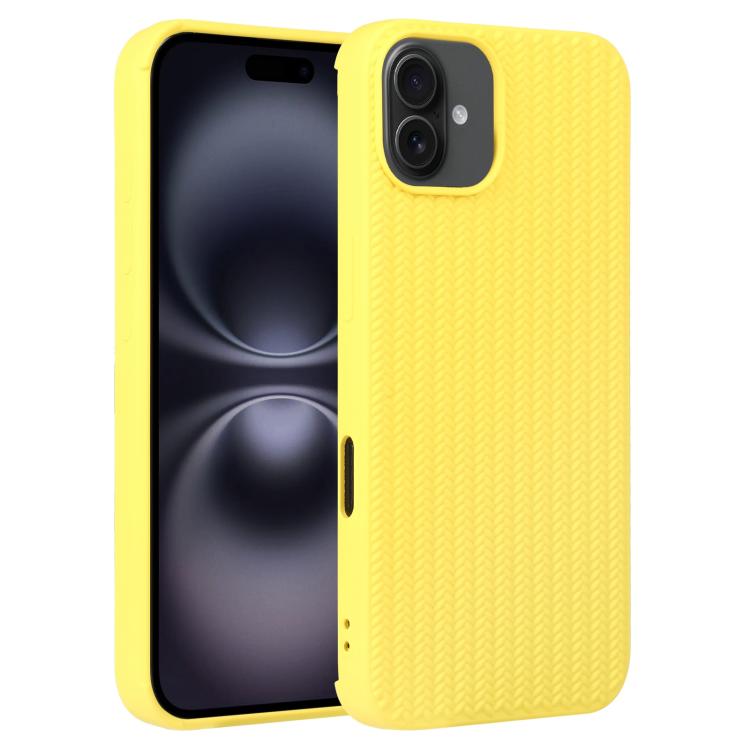 Weave Texture Silicone Phone Case, For iPhone 16, For iPhone 15 Pro Max