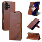 AZNS Sheepskin Texture Flip Leather Phone Case, For iPhone 17e / 16e, For iPhone 17 Pro Max, For iPhone 17 Pro, For iPhone 17, For iPhone Air, For iPhone 16 Pro Max, For iPhone 16 Pro, For iPhone 15 Pro Max