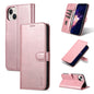 AZNS Skin Feel Calf Texture Flip Leather Phone Case, For iPhone 15 Pro, For iPhone 15 Plus, For iPhone 15
