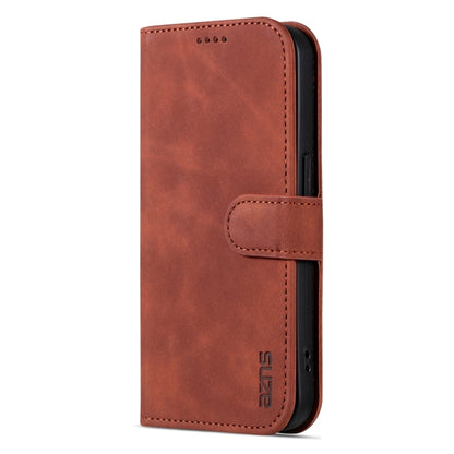 AZNS Skin Feel Calf Texture Flip Leather Phone Case, For iPhone 15 Pro, For iPhone 15 Plus, For iPhone 15