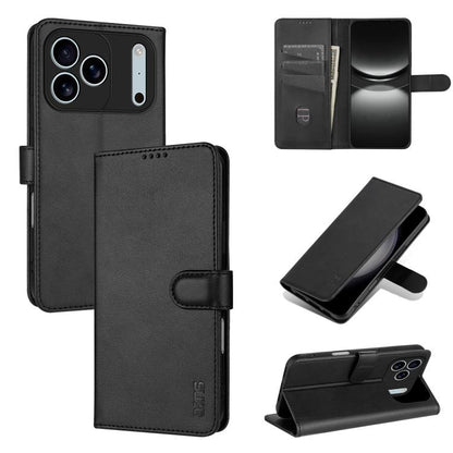 AZNS Skin Feel Calf Texture Flip Leather Phone Case, For iPhone 18 Pro, For iPhone 18 Pro Max, For iPhone 17e / 16e, For iPhone 17 Pro Max