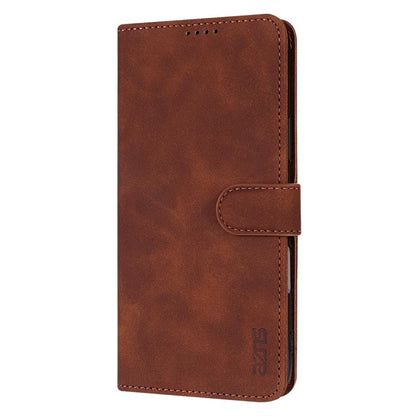 AZNS Skin Feel Calf Texture Flip Leather Phone Case, For iPhone 17 Pro, For iPhone 17, For iPhone Air, For iPhone 15 Pro Max