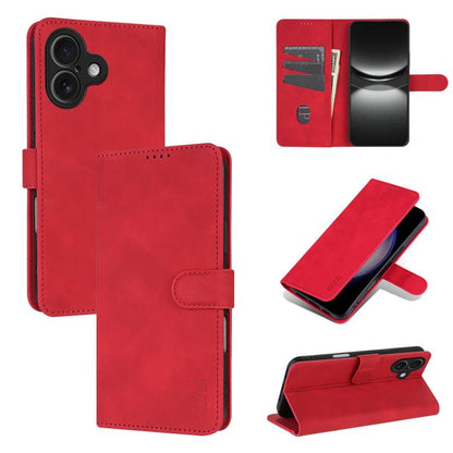 AZNS Skin Feel Calf Texture Flip Leather Phone Case, For iPhone 17 Pro, For iPhone 17, For iPhone Air, For iPhone 15 Pro Max