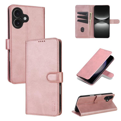 AZNS Skin Feel Calf Texture Flip Leather Phone Case, For iPhone 17 Pro, For iPhone 17, For iPhone Air, For iPhone 15 Pro Max