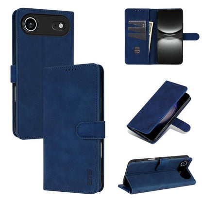 AZNS Skin Feel Calf Texture Flip Leather Phone Case, For iPhone 17 Pro, For iPhone 17, For iPhone Air, For iPhone 15 Pro Max