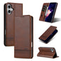 AZNS Magnetic Calf Texture Flip Leather Phone Case, For iPhone Air, For iPhone 16 Pro Max, For iPhone 16 Pro, For iPhone 16 Plus