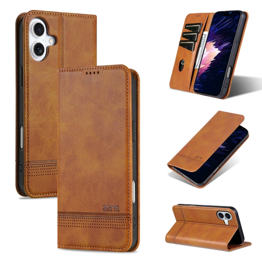 AZNS Magnetic Calf Texture Flip Leather Phone Case