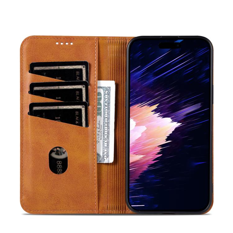 AZNS Magnetic Calf Texture Flip Leather Phone Case