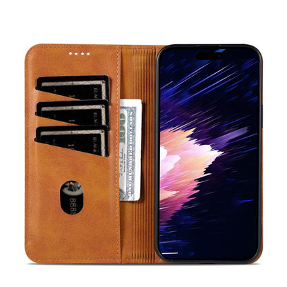 AZNS Magnetic Calf Texture Flip Leather Phone Case