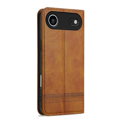 AZNS Magnetic Calf Texture Flip Leather Phone Case, For iPhone Air, For iPhone 16 Pro Max, For iPhone 16 Pro, For iPhone 16 Plus