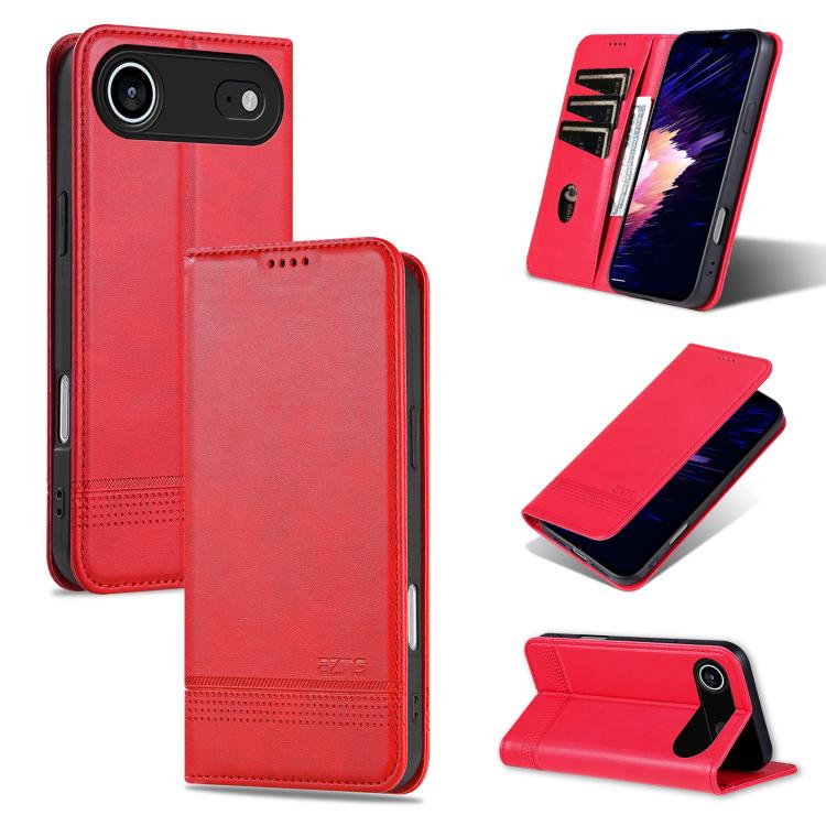 AZNS Magnetic Calf Texture Flip Leather Phone Case