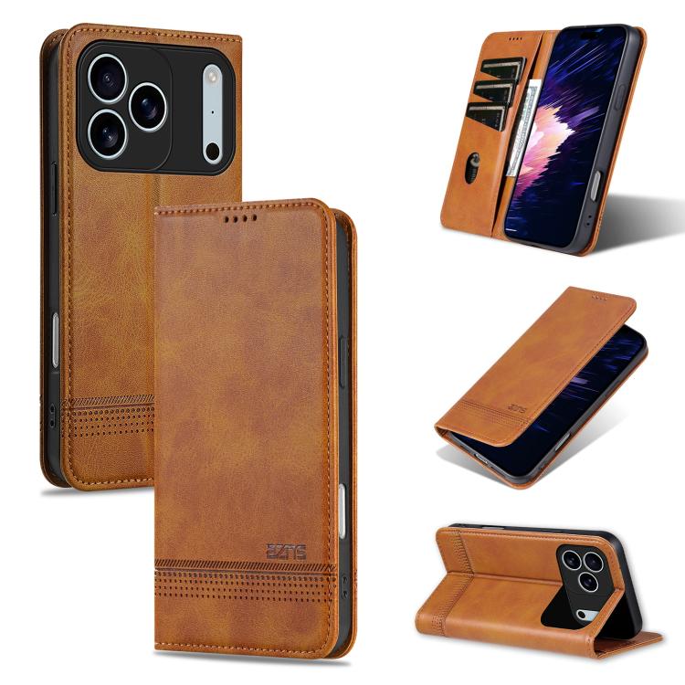 AZNS Magnetic Calf Texture Flip Leather Phone Case