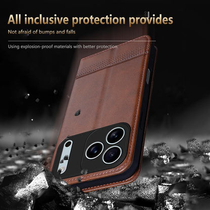 AZNS Magnetic Calf Texture Flip Leather Phone Case