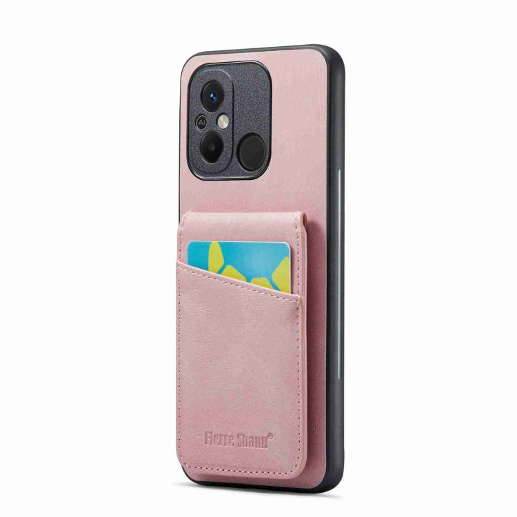 Fierre Shann Crazy Horse Card Holder Back Cover PU Phone Case, For Xiaomi Redmi 12C / 11A, For Xiaomi 13 Lite, For Xiaomi 13 Pro