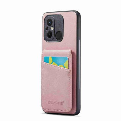 Fierre Shann Crazy Horse Card Holder Back Cover PU Phone Case, For Xiaomi Redmi 12C / 11A, For Xiaomi 13 Lite, For Xiaomi 13 Pro