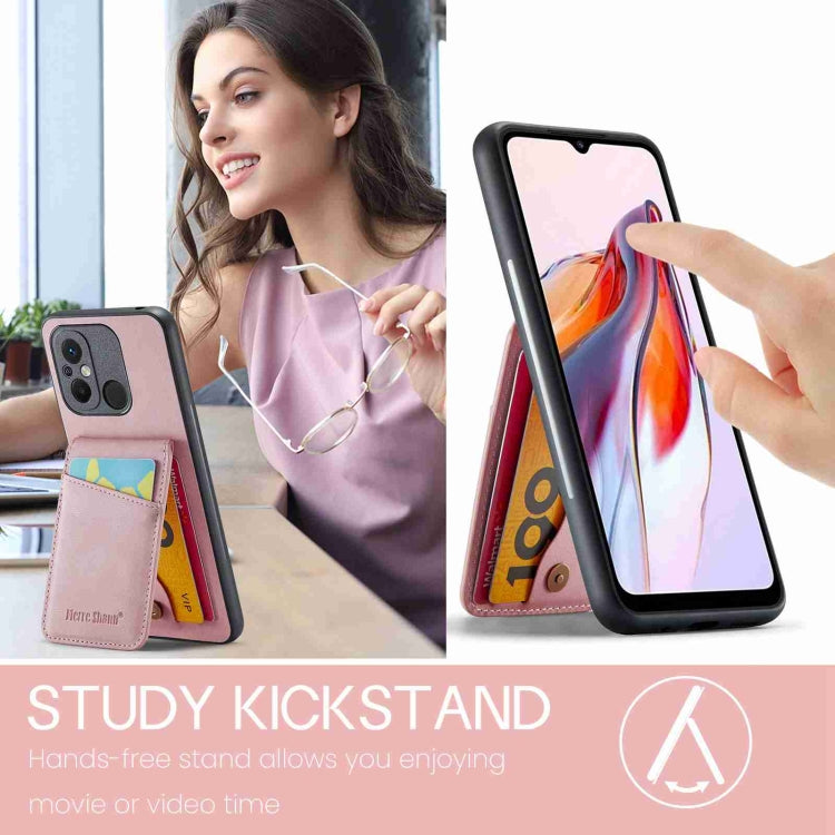 Fierre Shann Crazy Horse Card Holder Back Cover PU Phone Case, For Xiaomi Redmi 12C / 11A, For Xiaomi 13 Lite, For Xiaomi 13 Pro