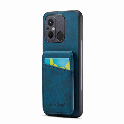 Fierre Shann Crazy Horse Card Holder Back Cover PU Phone Case, For Xiaomi Redmi 12C / 11A, For Xiaomi 13 Lite, For Xiaomi 13 Pro