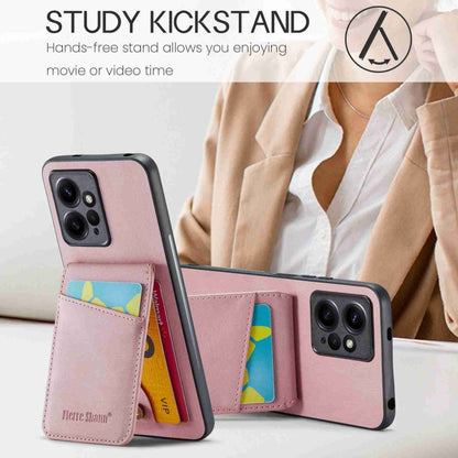 Fierre Shann Crazy Horse Card Holder Back Cover PU Phone Case, For Xiaomi Redmi Note 12 4G Global, For Xiaomi Redmi Note 12 Pro+ Global, For Xiaomi Redmi Note 12 Pro 5G Global, For Xiaomi Redmi Note 12 5G Global