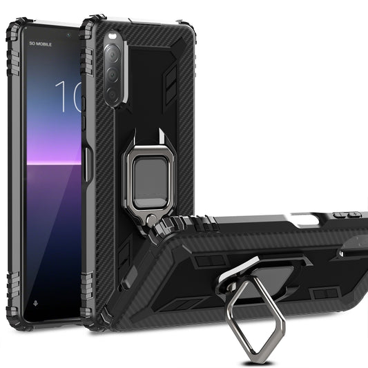 Carbon Fiber Protective Case with 360 Degree Rotating Ring Holder
