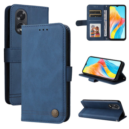 Skin Feel Life Tree Metal Button Leather Phone Case, Series 1