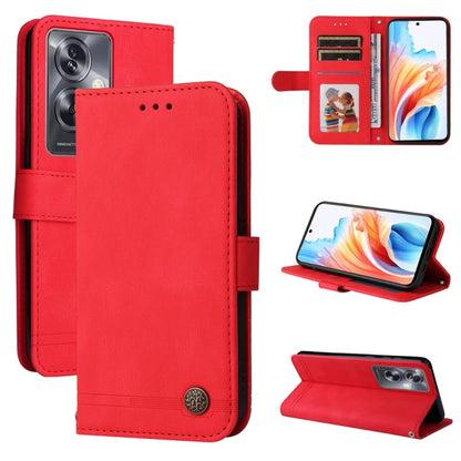 Skin Feel Life Tree Metal Button Leather Phone Case, Series 1