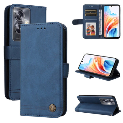 Skin Feel Life Tree Metal Button Leather Phone Case, Series 1
