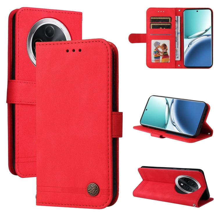 Skin Feel Life Tree Metal Button Leather Phone Case, Series 1
