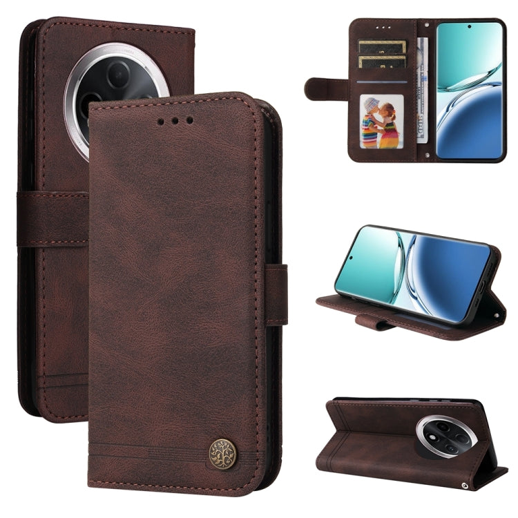 Skin Feel Life Tree Metal Button Leather Phone Case, Series 1