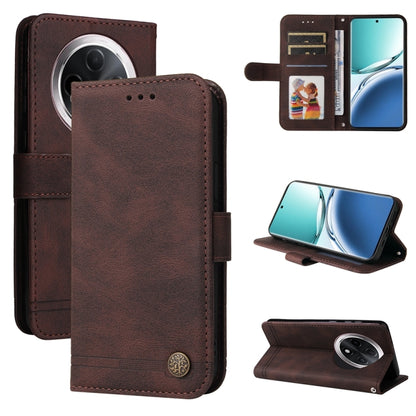 Skin Feel Life Tree Metal Button Leather Phone Case, Series 1