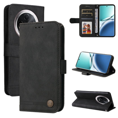 Skin Feel Life Tree Metal Button Leather Phone Case, Series 1