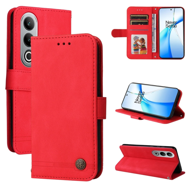 Skin Feel Life Tree Metal Button Leather Phone Case, Series 1