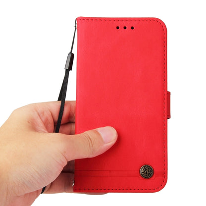 Skin Feel Life Tree Metal Button Leather Phone Case, Series 1