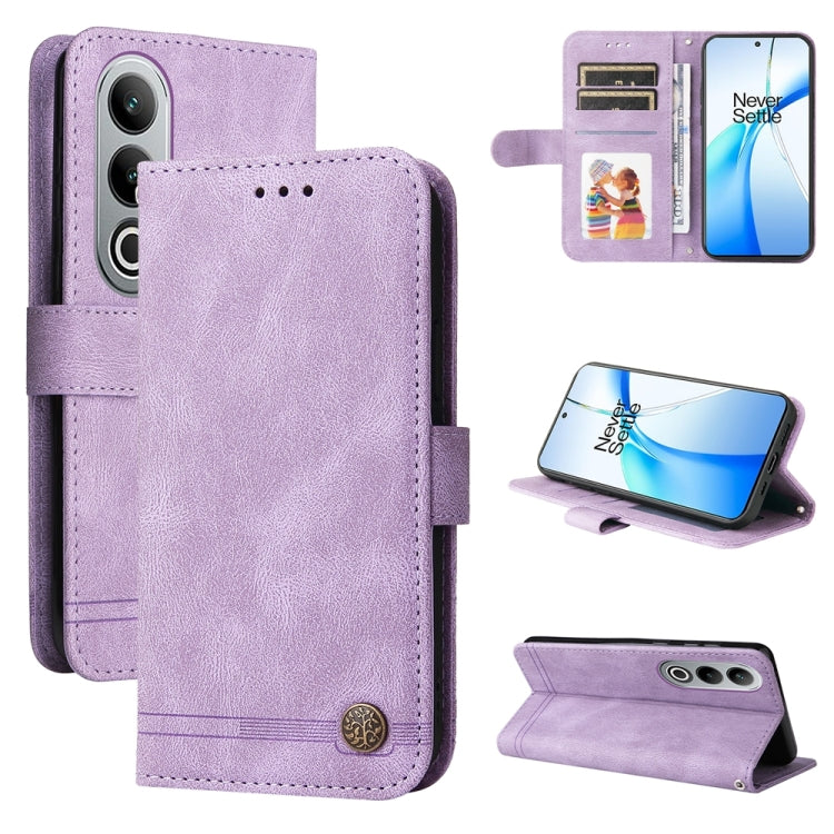 Skin Feel Life Tree Metal Button Leather Phone Case, Series 1