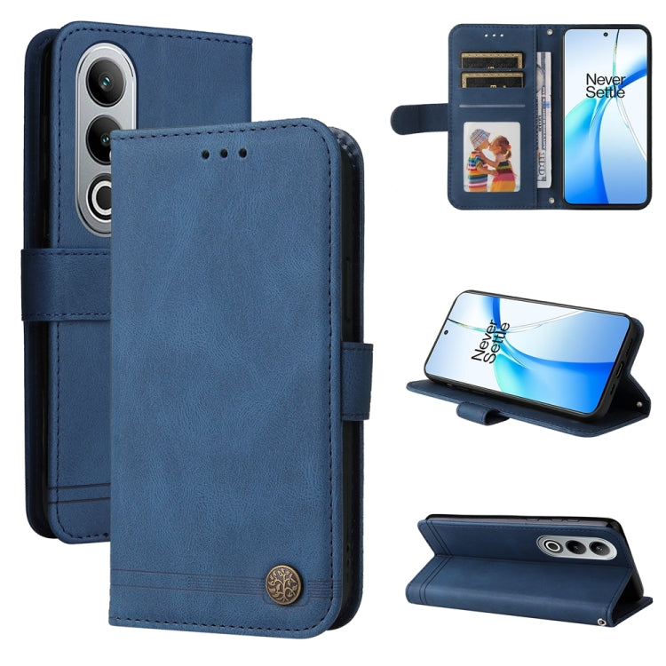 Skin Feel Life Tree Metal Button Leather Phone Case, Series 1