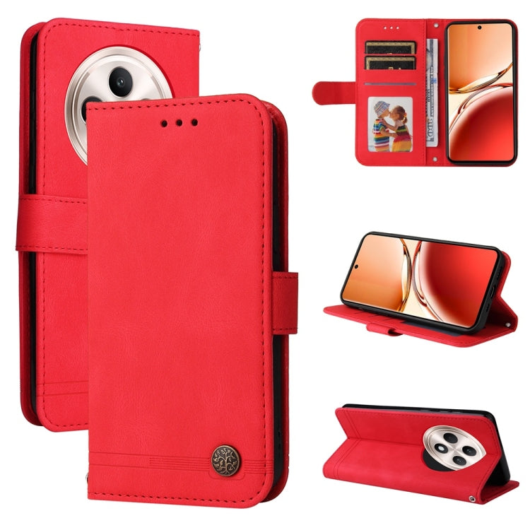 Skin Feel Life Tree Metal Button Leather Phone Case, Series 1