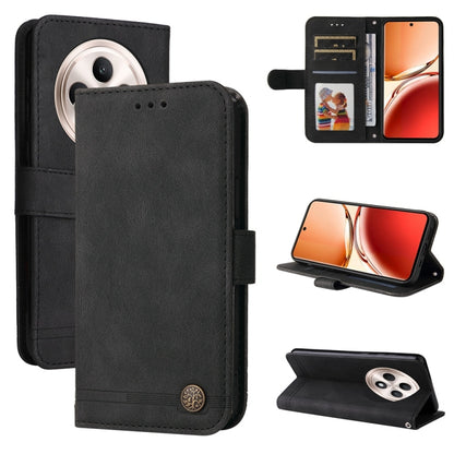 Skin Feel Life Tree Metal Button Leather Phone Case, Series 1