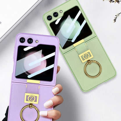 GKK Ultra-thin Z Ring Holder Leather Phone Case