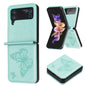 Embossing Two Butterflies Leather Phone Case, For Samsung Galaxy Z Flip6 / Flip7 FE, For Samsung Galaxy Z Flip5, For Samsung Galaxy Z Flip4, For Samsung Galaxy Z Flip3 5G