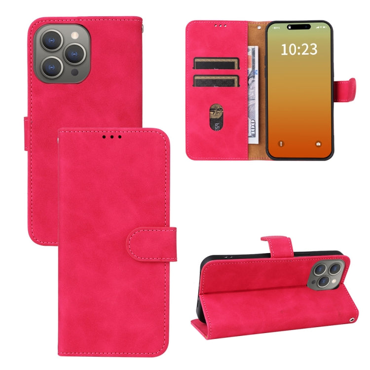 Skin Feel Magnetic Flip Leather Phone Case