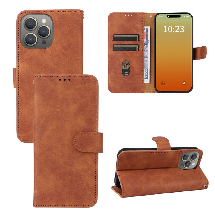 Skin Feel Magnetic Flip Leather Phone Case