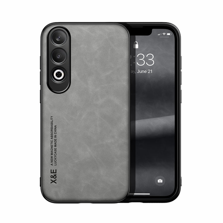 Skin Feel Magnetic Leather Back Phone Case