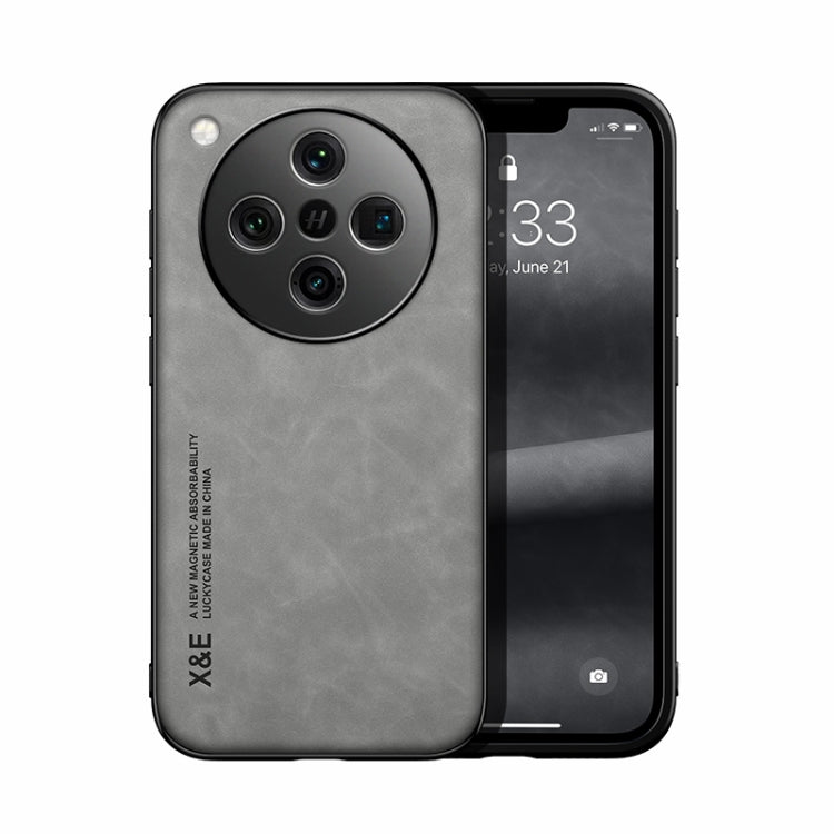 Skin Feel Magnetic Leather Back Phone Case