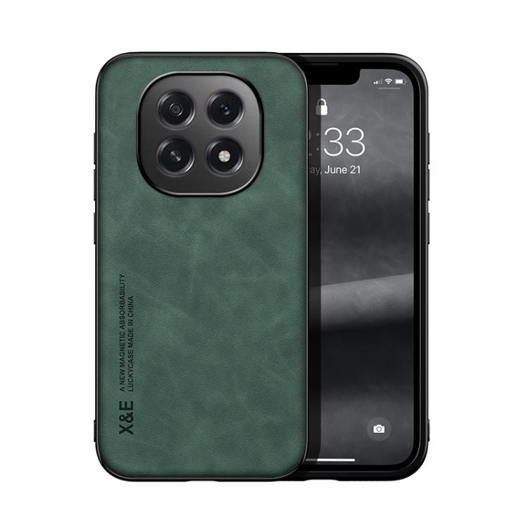 Skin Feel Magnetic Leather Back Phone Case