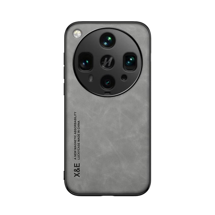 Skin Feel Magnetic Leather Back Phone Case