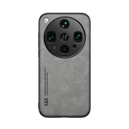 Skin Feel Magnetic Leather Back Phone Case