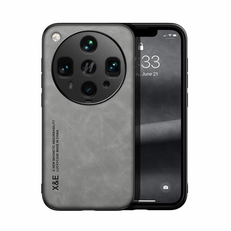 Skin Feel Magnetic Leather Back Phone Case