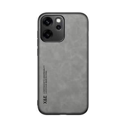 Skin Feel Magnetic Leather Back Phone Case