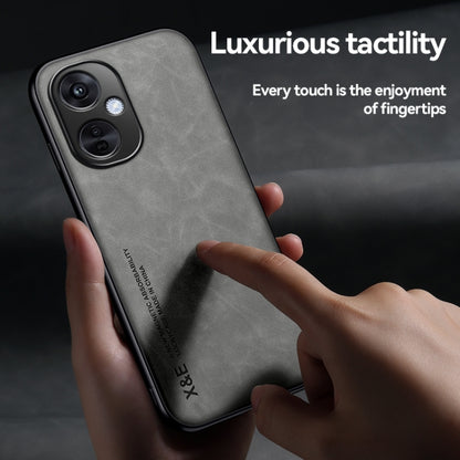Skin Feel Magnetic Leather Back Phone Case
