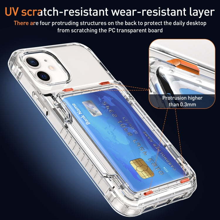 Crystal Clear Flip Card Slot Phone Case